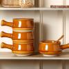 imagevicrays French Onion Soup Bowls With Handles 26 Ounce for Soup Chili Beef Stew Chip Resistant Dishwasher Microwave Safe Set of 4 BrownBrown