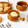 imagevicrays French Onion Soup Bowls With Handles 26 Ounce for Soup Chili Beef Stew Chip Resistant Dishwasher Microwave Safe Set of 4 BrownBrown