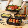 imageVICRAYS Ceramic Bakeware Set Porcelain Rectangular Lasagna Pans Casserole Dish Set for Baking Cooking Kitchen Cake Dinner Banquet and Daily Use 4 PCS Blue952quot1106quot1177quot1456quot