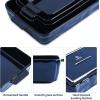 imageVICRAYS Ceramic Bakeware Set Porcelain Rectangular Lasagna Pans Casserole Dish Set for Baking Cooking Kitchen Cake Dinner Banquet and Daily Use 4 PCS Blue952quot1106quot1177quot1456quot