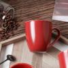 imagevicrays Coffee Mug Set 12 Ounce Set of 6 Ceramic Mug for Men Women Unique Glazed Mugs with Handle for Coffee Tea Milk Cocoa CerealRed
