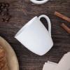 imagevicrays Coffee Mug Set 12 Ounce Set of 6 Ceramic Mug for Men Women Unique Glazed Mugs with Handle for Coffee Tea Milk Cocoa Cerealwhite