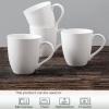 imagevicrays Coffee Mug Set 12 Ounce Set of 6 Ceramic Mug for Men Women Unique Glazed Mugs with Handle for Coffee Tea Milk Cocoa Cerealwhite