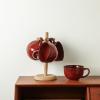 imagevicrays Jumbo Soup Mug Coffee Large  Ceramic Wide Oversized Extra Big Handle Bowls Latte Friends Mug Set Gaint Cereal Oatmeal Cappuccino Cup Set 27 oz  Cherry redCherry Red