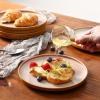 imageVicrays Ceramic 12 Pieces Dinnerware Set  Dinner Plates Salad Plates Cereal Bowls Set Service for 4  Scratch Resistant Microwave Oven Dishwasher Safe  BeigeBeige
