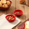 imagevicrays Ceramic Dipping Sauce Bowls  Small Charcuterie Dip Cups Cooking Prep Condiment Oil Dish Mini Tapas Plates for Soy Sushi Salsas Wasabi Appetizer Dessert  Set of 6 Cherry RedRed