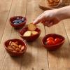 imagevicrays Ceramic Dipping Sauce Bowls  Small Charcuterie Dip Cups Cooking Prep Condiment Oil Dish Mini Tapas Plates for Soy Sushi Salsas Wasabi Appetizer Dessert  Set of 6 Cherry RedCherry Red