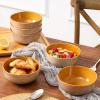 imagevicrays Ceramic Cereal Bowls Set  Porcelain 26 Ounce Soup Salad Bowls  Rice Dessert Cream Bowls Set  Chip Resistant Dishwasher Microwave Safe  Set of 6 BeigeBeige