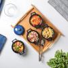 image:imagevicrays French Onion Soup Bowls with Lids and Handles 18 Ounce for Soup Beef Stew Chili Chip Resistant Dishwasher Microwave Safe Set of 4 Blue