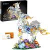 imageSillbird Flowers Unicorn Building Toy Set MOC Floral Animal Collectible Display Model for Home Decor or Office Valentines Day Birthday Gifts Toys for Adults and Kids Age 10 2025 New1472 Pieces