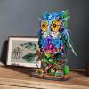 imageSillbird Flower owl Building Sets for Adults Valentines Day Birthday Creative Gift Ideas for Women ampamp Men Home Dcor Display or Centerpieces for Table  Buildable Animals Model Botanical Collection