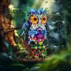 imageSillbird Flower owl Building Sets for Adults Valentines Day Birthday Creative Gift Ideas for Women ampamp Men Home Dcor Display or Centerpieces for Table  Buildable Animals Model Botanical Collection