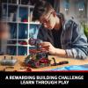 imageSillbird Robot Building Kit with Remote Control Gifts for Kids Boys Ages 812 STEM Coding Robotic Technic Tracked Racer Car Toys for Birthday  Build 4in1 Model with 631 Pieces