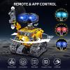 imageSillbird Robot Building Kit with Remote Control Gifts for Kids Boys Ages 813 Coding STEM Robotic Technic Racer Car Toys for Birthday Build 6in1 Model with 631 Pieces6in1 RC Robot