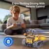 imageSillbird Robot Building Kit with Remote Control Gifts for Kids Boys Ages 813 Coding STEM Robotic Technic Racer Car Toys for Birthday Build 6in1 Model with 631 Pieces6in1 RC Robot