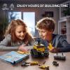 imageSillbird Robot Building Kit with Remote Control Gifts for Kids Boys Ages 813 Coding STEM Robotic Technic Racer Car Toys for Birthday Build 6in1 Model with 631 Pieces6in1 RC Robot