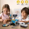 imageSillbird Robot Building Kit with Remote Control STEM Gifts for Boys Age 813 Technic Coding Robotic Toys for Kids Birthday Buildable 5in1 Models with 488 Pieces2blue