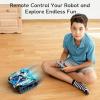 imageSillbird Robot Building Kit with Remote Control STEM Gifts for Boys Age 813 Technic Coding Robotic Toys for Kids Birthday Buildable 5in1 Models with 488 Pieces2blue