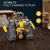 imageSillbird Robot Building Kit with Remote Control STEM Gifts for Boys Age 813 Technic Coding Robotic Toys for Kids Birthday Buildable 5in1 Models with 488 Pieces1yellow