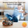 imageSillbird Robot Building Kit with Remote Control STEM Gifts for Boys Age 813 Technic Coding Robotic Toys for Kids Birthday Buildable 5in1 Models with 488 Pieces3orange