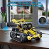 imageSillbird Robot Building Kit with Remote Control for Boys Ages 814 STEM Coding Robotics Technic Toy Birthday Creative Gifts for Kids Buildable 5in1 Models with 435 PiecesYellow