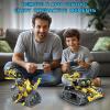 imageSillbird Robot Building Kit with Remote Control for Boys Ages 814 STEM Coding Robotics Technic Toy Birthday Creative Gifts for Kids Buildable 5in1 Models with 435 PiecesYellow