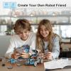 imageSillbird STEM 12in1 Solar Robot Toys for Ages 813 Solar and Cell Powered Dual Drive Motor DIY Building Science Educational Kit Gift for Kids 8 9 10 11 12 13 Years Old12in1grey