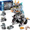 imageSillbird Building Robot Dinosaur Kit with Remote Control Christmas Stem Gifts for Boys Age 812 Build Coding Robotic Toys for Kids Birthday 5 in 1 Buildable Set with 646 Pieces