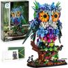 imageSillbird Flower owl Building Sets for Adults Valentines Day Birthday Creative Gift Ideas for Women ampamp Men Home Dcor Display or Centerpieces for Table  Buildable Animals Model Botanical Collection