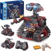imageSillbird Robot Building Kit with Remote Control Gifts for Kids Boys Ages 812 STEM Coding Robotic Technic Tracked Racer Car Toys for Birthday  Build 4in1 Model with 631 Pieces