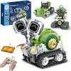 imageSillbird Robot Building Kit with Remote Control STEM Gifts for Boys Age 812 Coding Robotic Toys for Kids Birthday  Build 3in1 Model with 478 Pieces