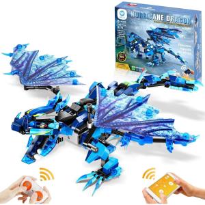 imageSillbird Hurricane Dragon Building Kit Remote ampamp AppControlled STEM Projects for Kids Age 812 Christmas Thanksgiving Birthday Toys Gifts for Boys Girls Age 7 8 9 10 11 12 1416 549 PiecesB778