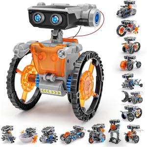 imageSillbird STEM 15in1 Solar Robots Toys for Boys Age 813 Solar or Battery Dual Power Drive DIY Building Science Education Kits Birthday Gifts for Boys and Girls Aged 8 9 10 11 12 13 14 Years Old
