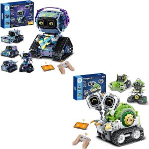 imageSillbird Robot Building Kit with Remote Control Christmas STEM Gifts for Kids Boys Ages 812 Coding Robotic Projects Creative Toys for Birthday