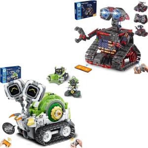imageSillbird STEM Robot Building Sets 3in1 Remote ampamp AppControlled Robotic Toys 4in1 Remote AppControlled Robot Building Kit