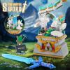 imageSillbird BOTW Glowing Master Sword Building Blocks Set TOTK Decorations with Dragon for Link Fans Birthday Toys Gifts for Kids Boys Girls Ages 812 Year Old 677pcs