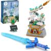 imageSillbird BOTW Glowing Master Sword Building Blocks Set TOTK Decorations with Dragon for Link Fans Birthday Toys Gifts for Kids Boys Girls Ages 812 Year Old 677pcs