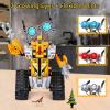 imageSillbird Robot Building Kit with Remote Control STEM Gifts for Boys Age 812 Technic Buildable Coding Robotic Set Birthday Toys for Kids Teens 468 PiecesYellowgray