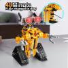 imageSillbird Robot Building Kit with Remote Control STEM Gifts for Boys Age 812 Technic Buildable Coding Robotic Set Birthday Toys for Kids Teens 468 PiecesYellow