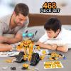 imageSillbird Robot Building Kit with Remote Control STEM Gifts for Boys Age 812 Technic Buildable Coding Robotic Set Birthday Toys for Kids Teens 468 PiecesYellow