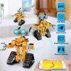 imageSillbird Robot Building Kit with Remote Control STEM Gifts for Boys Age 812 Technic Buildable Coding Robotic Set Birthday Toys for Kids Teens 468 PiecesYellow