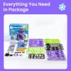 imageSillbird Solar Building Robot Kit STEM Gift for Boys Aged 812 DIY 15in1 Science Educational Toys for Kids Birthday Solar or Battery Powered Robotic Set with 212 PiecesPurplegreen