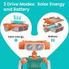 imageSillbird Solar Building Robot Kit STEM Gift for Boys Aged 812 DIY 15in1 Science Educational Toys for Kids Birthday Solar or Battery Powered Robotic Set with 212 PiecesOrangeblue