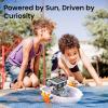 imageSillbird Solar Building Robot Kit STEM Gift for Boys Aged 812 DIY 15in1 Science Educational Toys for Kids Birthday Solar or Battery Powered Robotic Set with 212 PiecesGrayorange