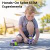 imageSillbird Solar Building Robot Kit STEM Gift for Boys Aged 812 DIY 15in1 Science Educational Toys for Kids Birthday Solar or Battery Powered Robotic Set with 212 PiecesPurplegreen