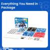 imageSillbird Solar Robot Building Kit STEM Gift for Boys Aged 812 12in1 DIY Science Educational Robotic Toys for Kids Teens Birthday Powered by The Sun with 190 PiecesBluered