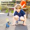 imageSillbird Solar Robot Building Kit STEM Gift for Boys Aged 812 12in1 DIY Science Educational Robotic Toys for Kids Teens Birthday Powered by The Sun with 190 PiecesBlue