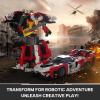 imageSillbird Transforming Robot Building Kit 3in1 Robotics Dinosaur Collectible Display Model Set for Adults Gifts Toys for Men Boys1128 Pieces2 in 1
