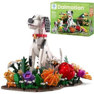 imageSillbird Dog Animal Flower Building Sets for Adults ampamp Teens Buildable Floral Dalmatian Kit for Home Dcor Birthday Gift Toy for Pet Lovers Women and Girlfriend1097pcs