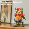 imageSillbird Flower Owl Building Sets for Adults Halloween Creative Gift Ideas for Women Men Mom Her